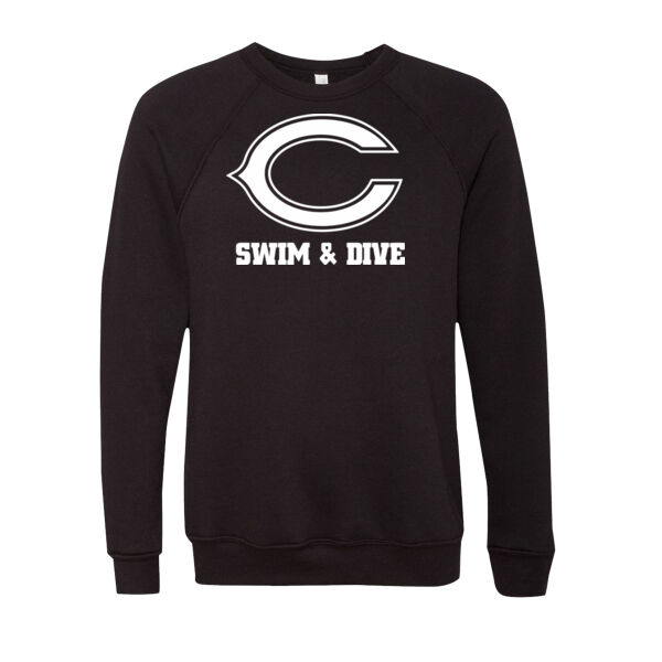 Unisex - Sponge Fleece Raglan Crewneck Sweatshirt Thumbnail