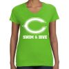 Women's V-Neck Fine Jersey Tee Thumbnail